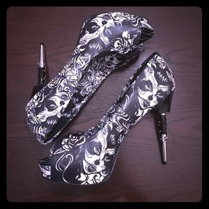 Too Fast “Day of the Dead” Platform Stilettos